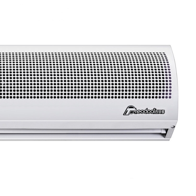 रिमोट कंट्रोल 220-240V के साथ कॉम्पैक्ट ब्लैक एयर कर्टेन 0.9m से 2m