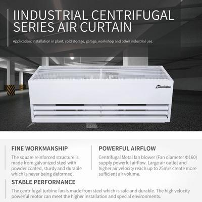 25-30m/s Heavy Duty Industrial Air Curtain Fan with 220V/380V Power Supply and 2000-5000CFM Air Volume for Factory Warehouse