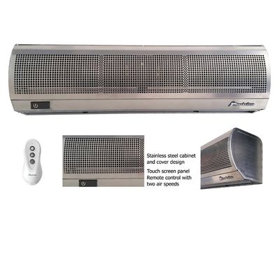 Stainless Steel Industrial Air Curtain with 2000m³/h Airflow 220-230V/380-400V Power Supply and 8m/s Air Speed