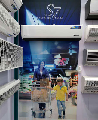 ओवरडोर एयर पार्टीशन डोर कर्टेन