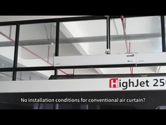 2025 स्टैंडिंग टाइप वर्टिकल एयर कर्टेन फॉर कमर्शियल ग्लास डोर होटल शॉपिंग मॉल H2-5m